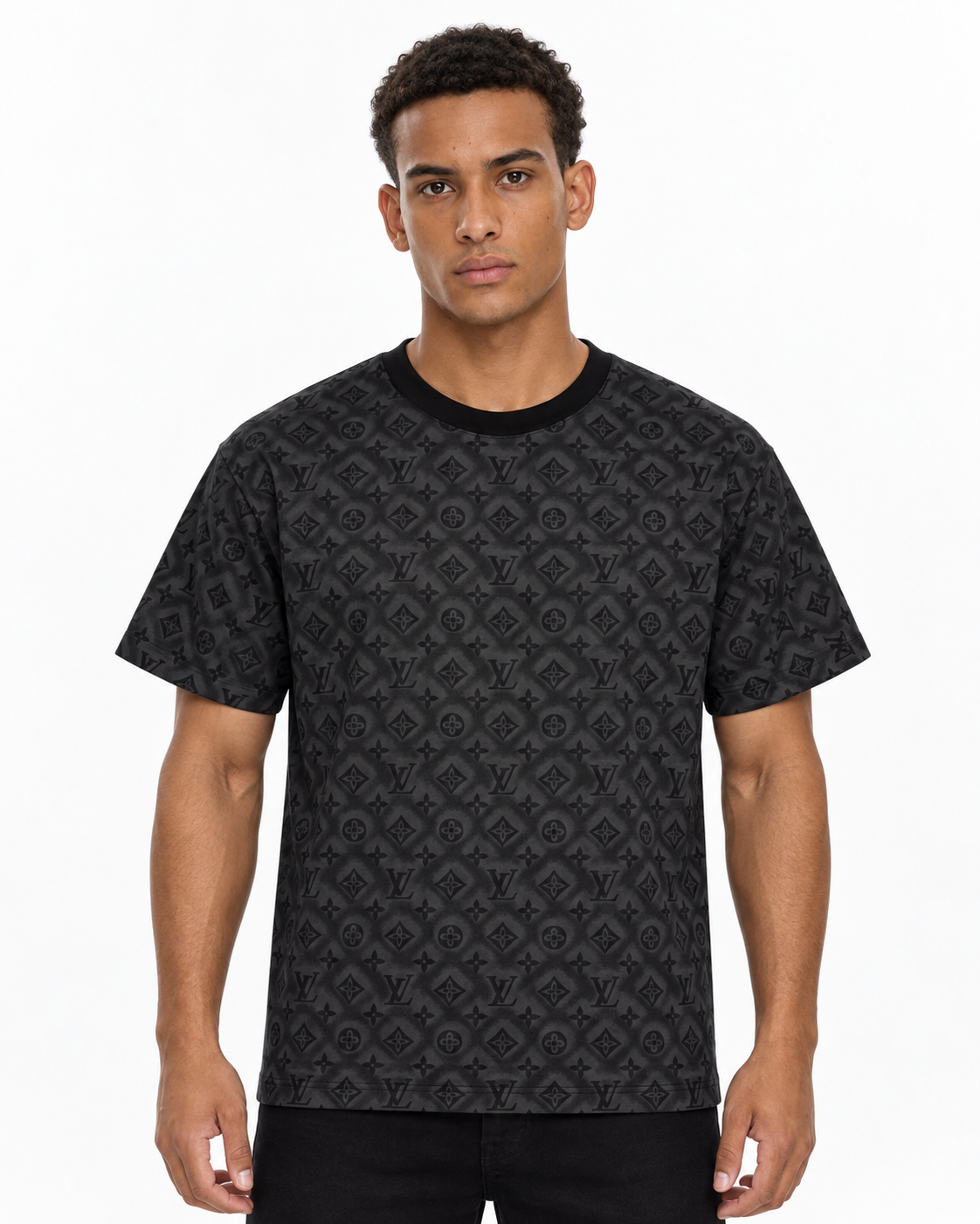 LV Monogram Short Sleeved - Black