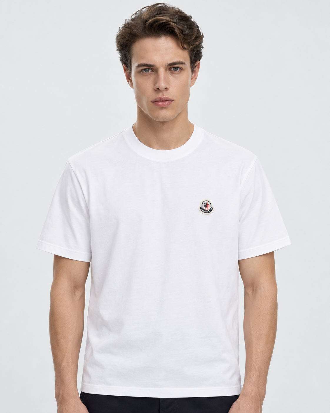 MNCLR Logo Patch Cotton T-Shirt - White