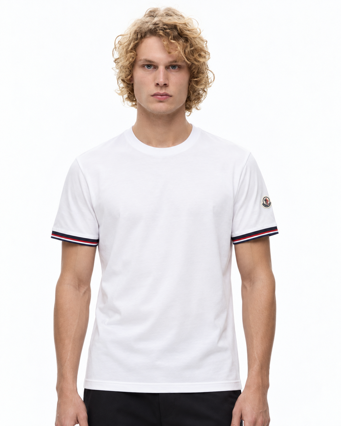 MNCLR Tricolour-Trimmed Cotton T-Shirt - White